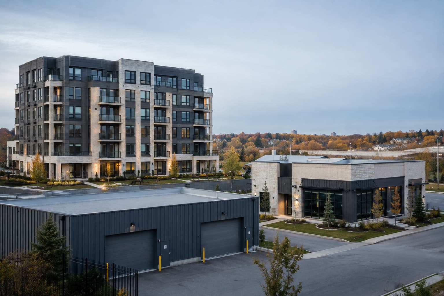 A Canadian real estate portfolio with residential, commercial, and industrial properties